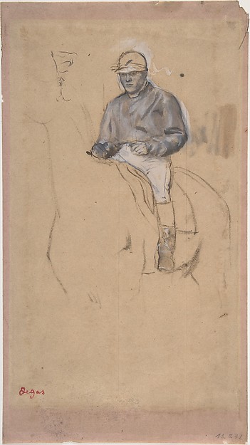 A Jockey on His Horse 1868